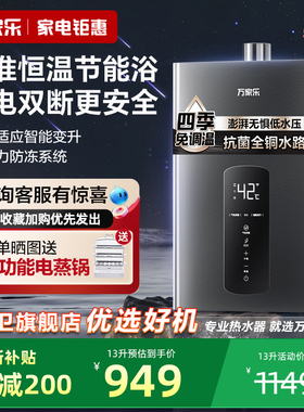 [2025年新品]万家乐燃气热水器P2P1即热恒温强排式天然气家用双防