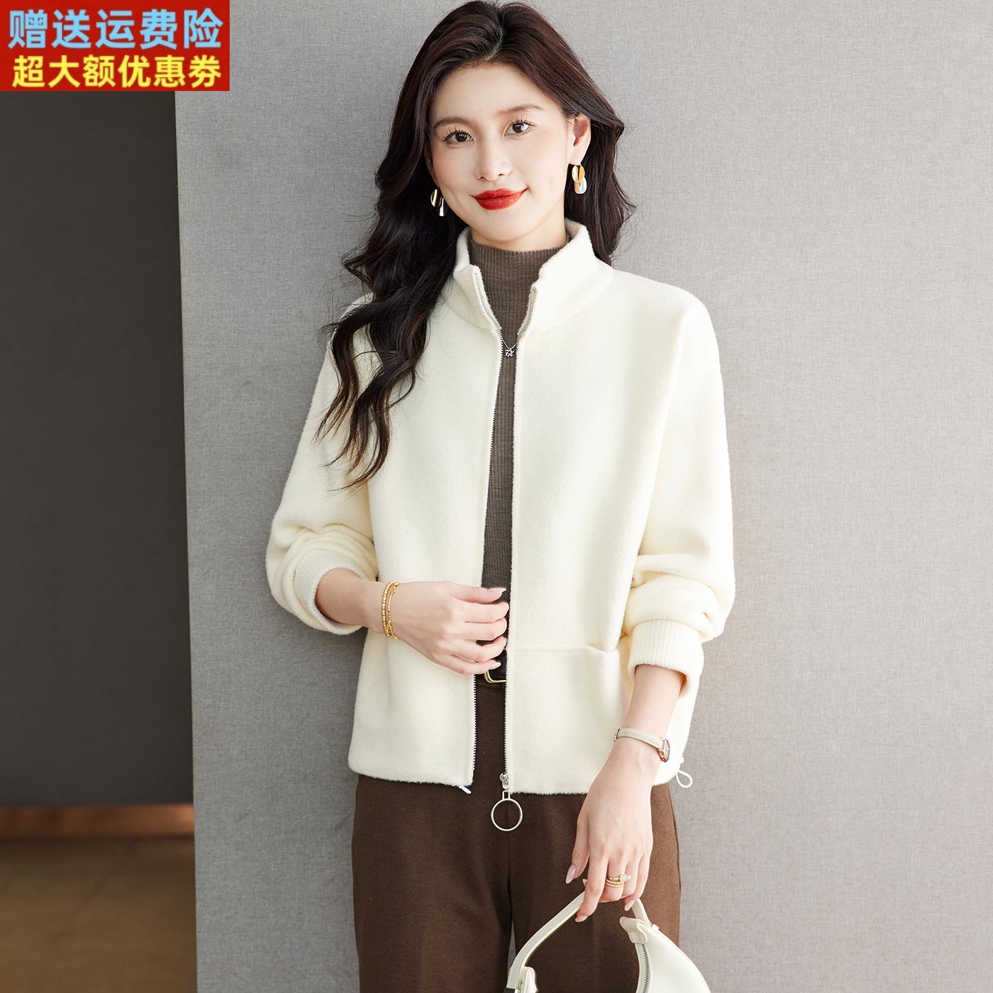 外套女2025新款春秋季今年流行爆款棒球服小个子洋气减龄毛呢上衣