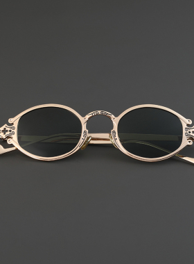 复古小墨镜太阳眼镜男女潮个性