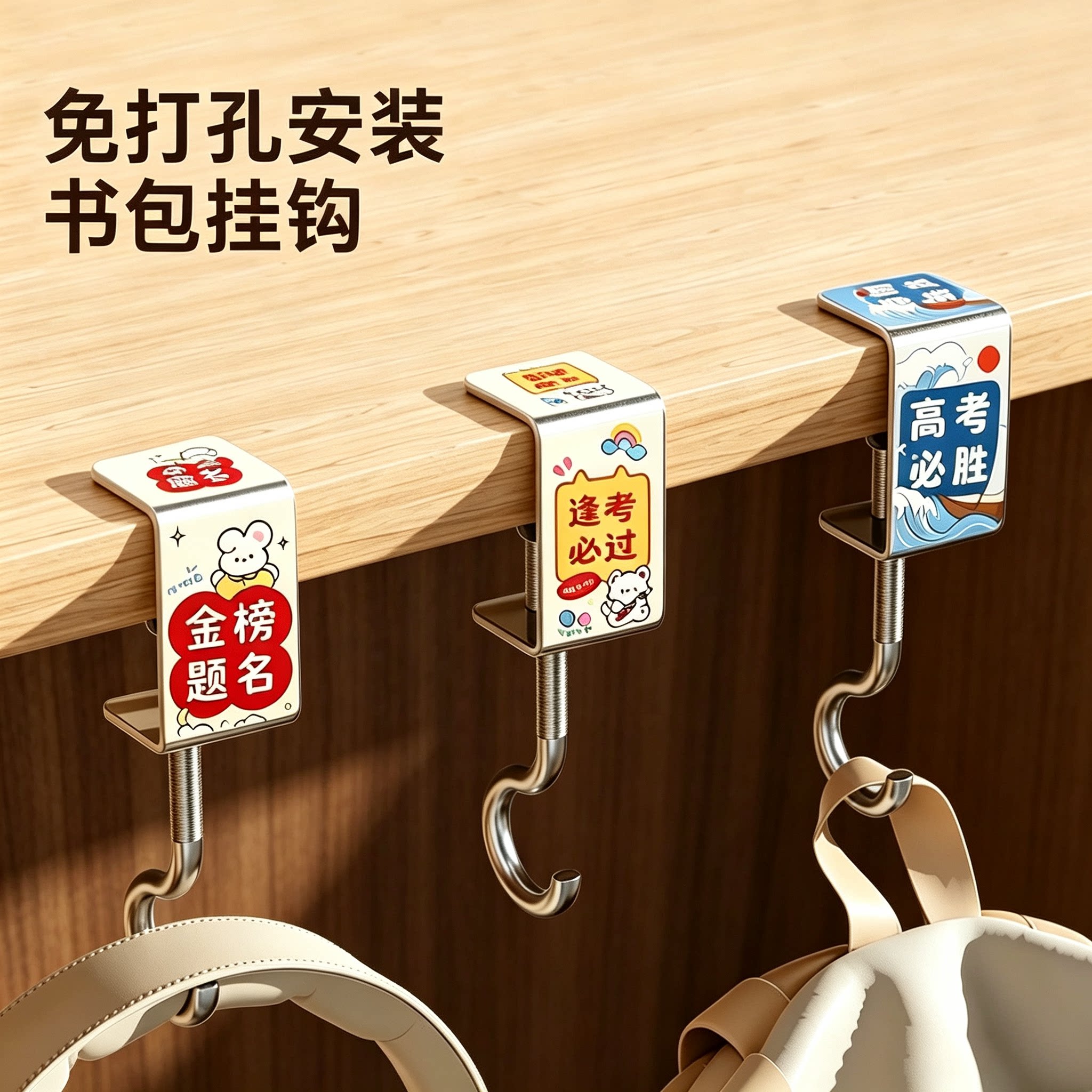 小学生课桌可调书包挂钩