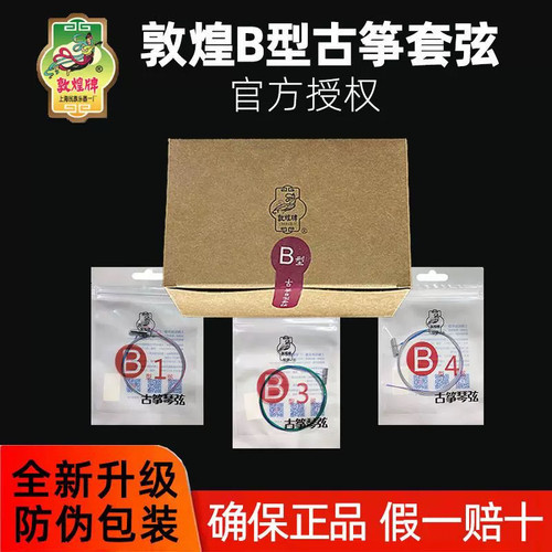 敦煌牌古筝琴弦B型1-21号全套弦1-5专业考级演奏级钢丝尼龙弦通用