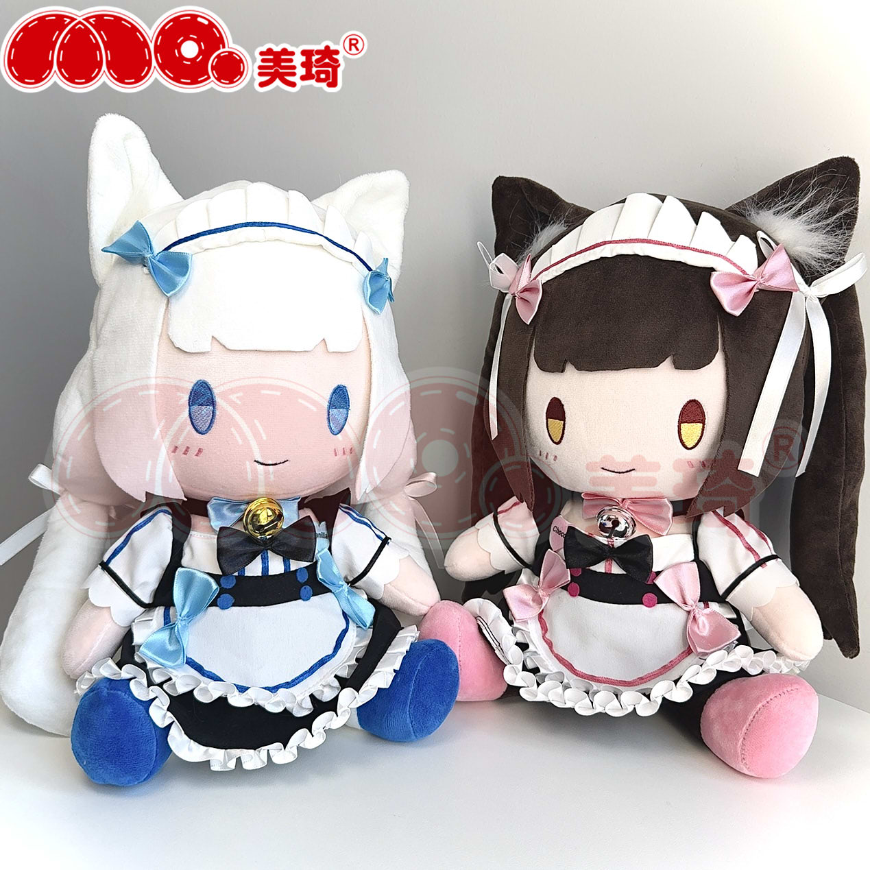 美琦动漫巧克力与香子兰同人毛绒玩偶猫娘乐园周边装饰摆件公仔