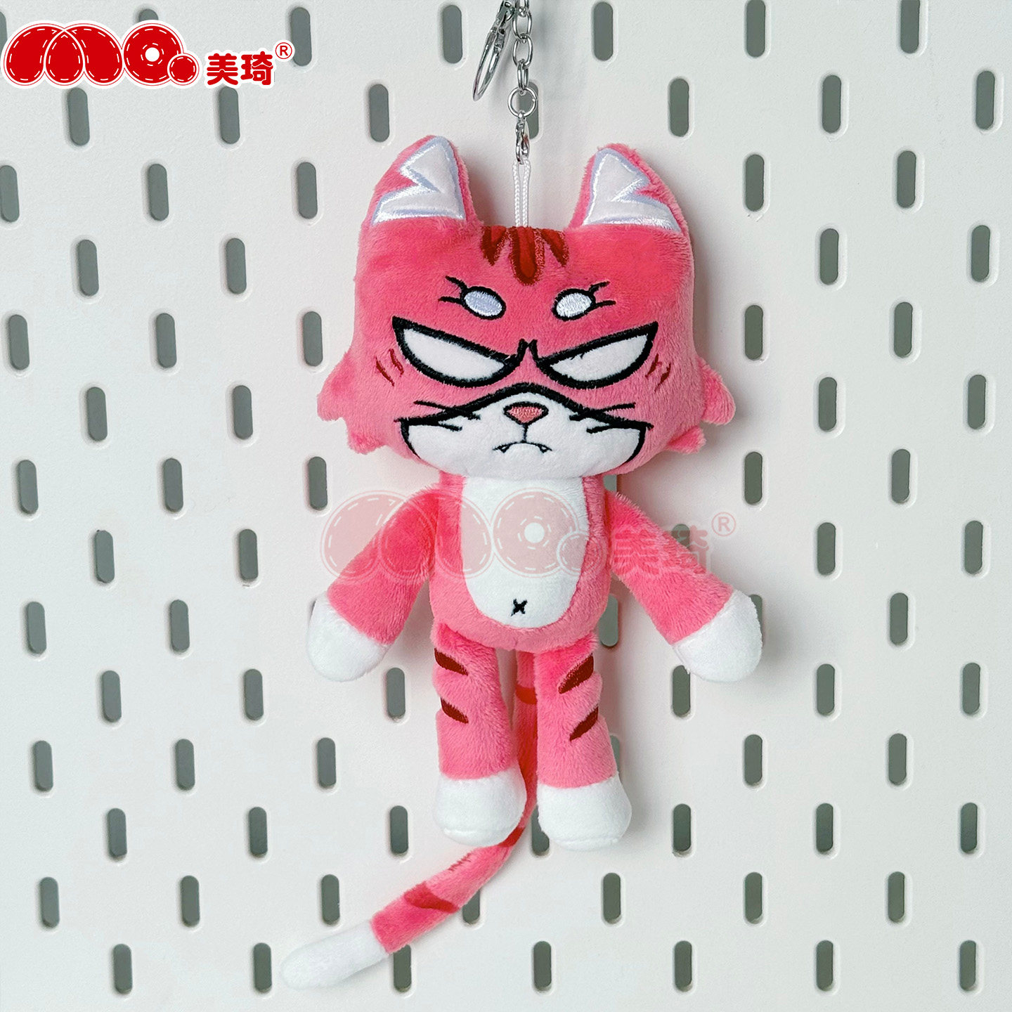 thumbnail for Meiqi anime strange peripheral ring mint cat cat little squeaky mouse Nanali little tiger pendant doll cotton doll