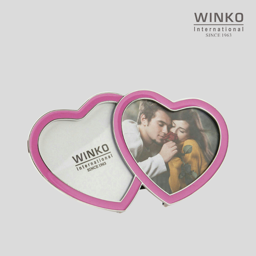 winko|双心情侣照相框画框心形相框相架创意摆台照相婚纱照片框架