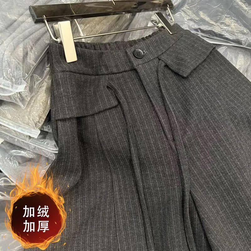 今年流行竖条纹保暖外穿西装裤女士装冬季大码胖mm加绒百搭休闲裤,女装/女士精品,休闲裤,淘宝优惠券,粉丝福利购,淘宝优惠卷