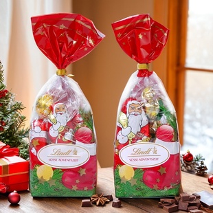 瑞士莲牛奶巧克力大礼包送朋友圣诞老人礼物糖果卡通公仔儿童零食
