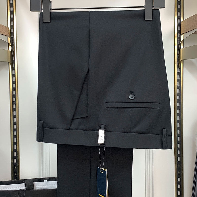 道一男裤上班正装6613休闲裤2025春夏新免烫高腰高弹力宽松直筒裤