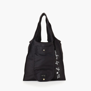 日韩新款 大容量单肩包便携折叠购物袋旅行收纳包袋 潮牌简约时尚