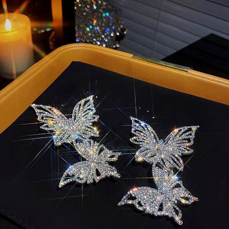 蝴蝶胸针高档女胸花别针西装配饰高端精致时尚设计感小众夸张气质