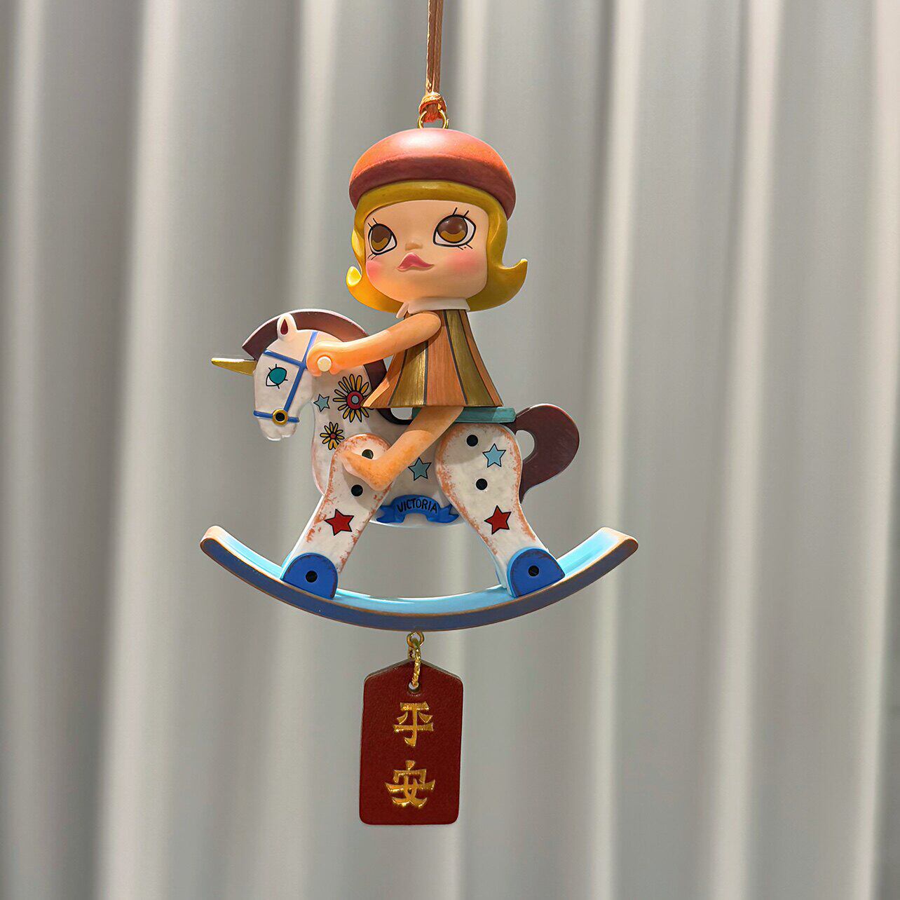 泡泡玛特正版独角兽后视镜车挂