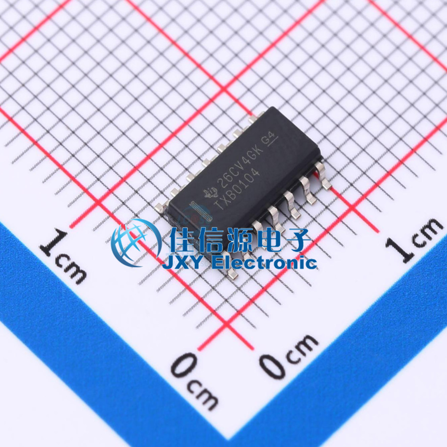 转换器/电平移位器     TXB0104D  TI()  SOIC-14