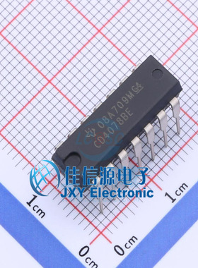 逻辑门     CD4078BE  TI()  DIP-14