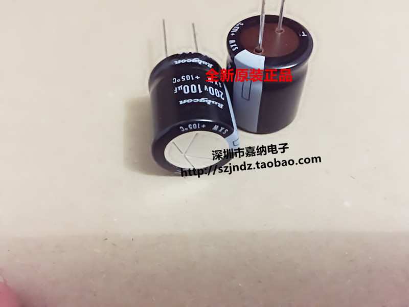 进口红宝石 200V100UF 18X20 SXW 105度 电解电容 RUBYCON 原装