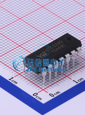 运算放大器 UTC324 YW(友旺) DIP-14 全新原装 直插包邮 现货