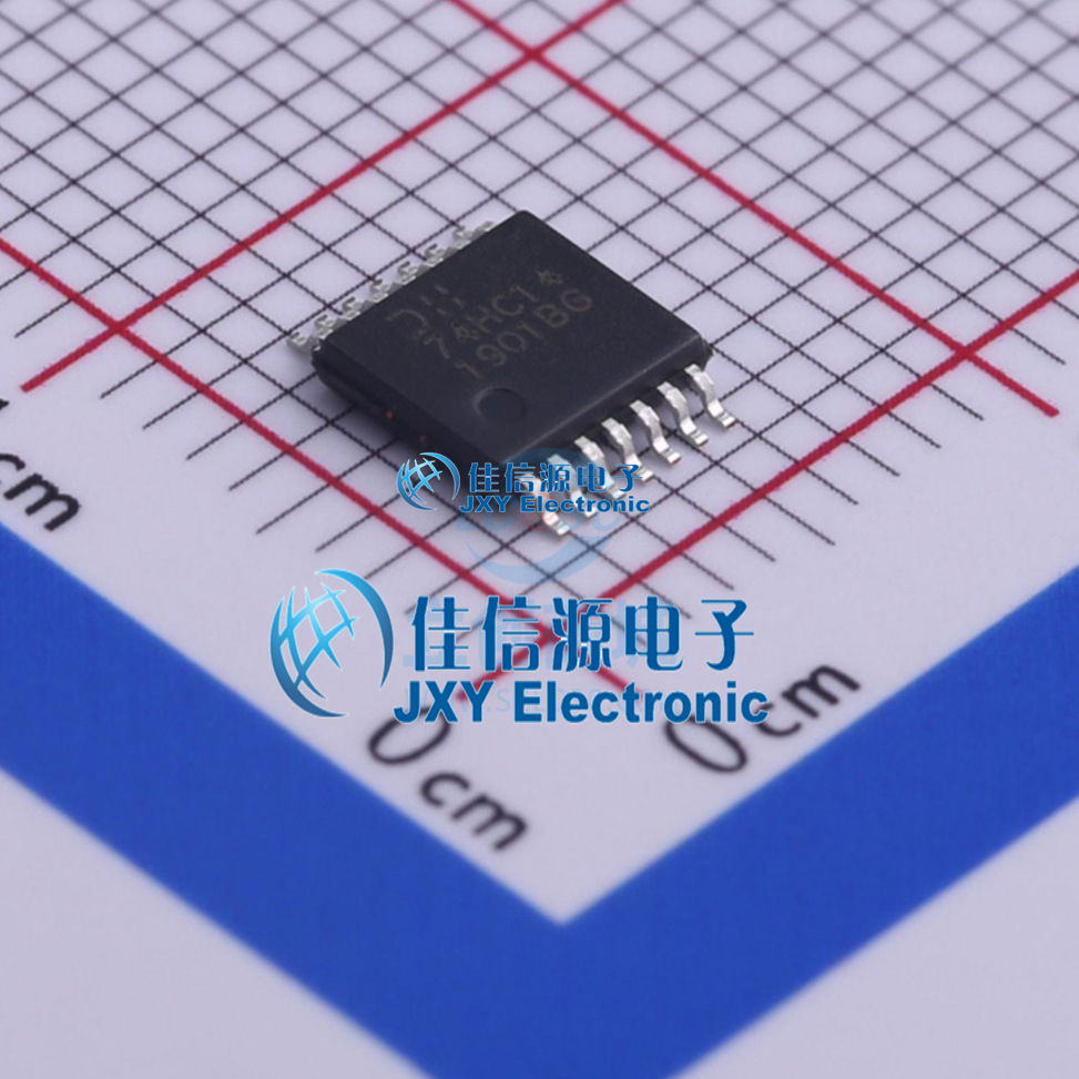 反相器芯片     74HC14T14-13  DIODES(美台)  TSSOP-14