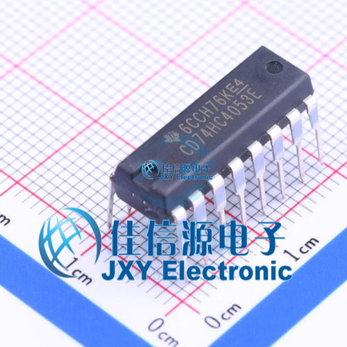 信号开关    CD74HC4053E  TI()  DIP-16