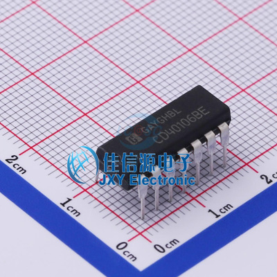 触发器   CD40106BE  HGSEMI(华冠)  DIP-14