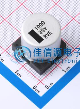 电解电容 RVE1V102M1616 ROQANG(容强) 16x16.5 1000uF 35V ±20%