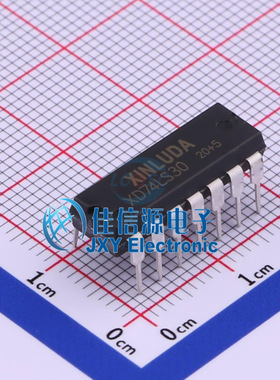 逻辑门 XD74LS30 XINLUDA(信路达) DIP-14双极与非门单路8输入