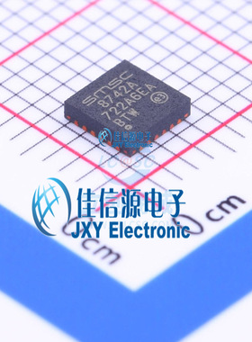 以太网芯片 LAN8742A-CZ  MICROCHIP(美国微芯)  SQFN-24