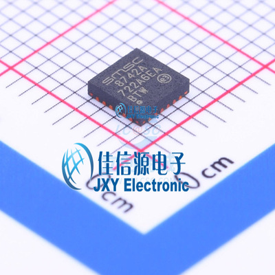 以太网芯片 LAN8742A-CZ  MICROCHIP(美国微芯)  SQFN-24