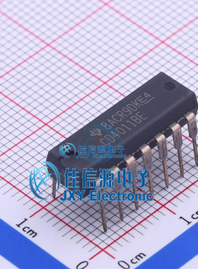 逻辑门 CD4011BE TI DIP-14与非门4通道双输入3V~18V全新1uA