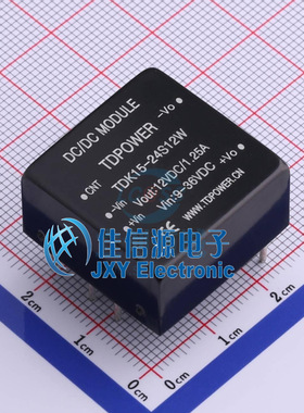 电源模块    TDK15-24S12W  TDPOWER(腾达电源)  插件