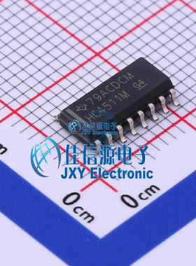 数码管驱动 CD74HC4511M96 TI(德州仪器) SOP-16全新7段2V~6V10mA