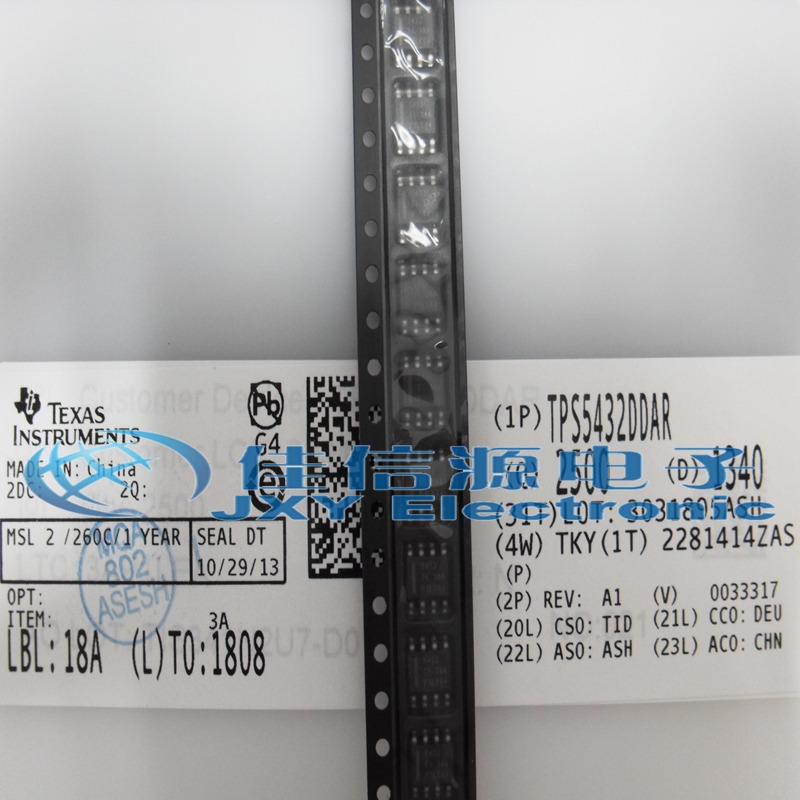 【佳信源】TPS5432DDAR IC REG BUCK SYNC ADJ 3A 8SOPWR 稳压器