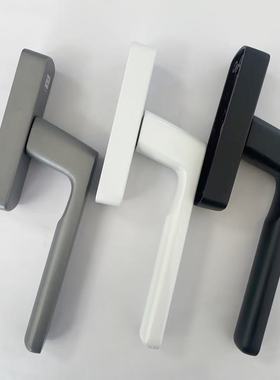 断桥铝平开窗内开机械25齿爪35齿爪钢片黑白灰色执手窗锁211款