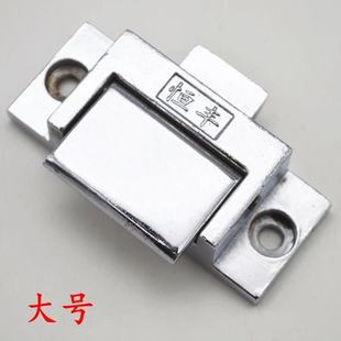 恒丰自动窗锁大号中间锁推拉窗户用锁锌合金窗锁电镀碰锁