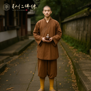 僧服罗汉褂小褂秋季套装和尚服汉衫棉麻出家和尚尼姑比丘佛衣