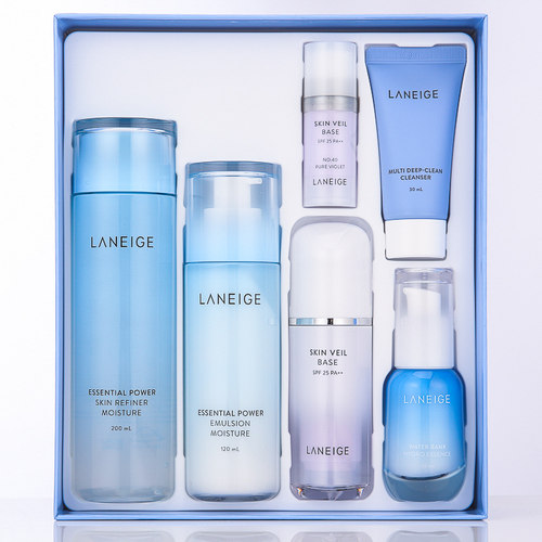 兰芝套盒装爽肤水乳液补水保湿