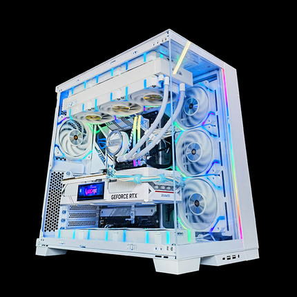 I9 14900KF/RTX4090D ROG天选白色火神海景房电竞游戏主机