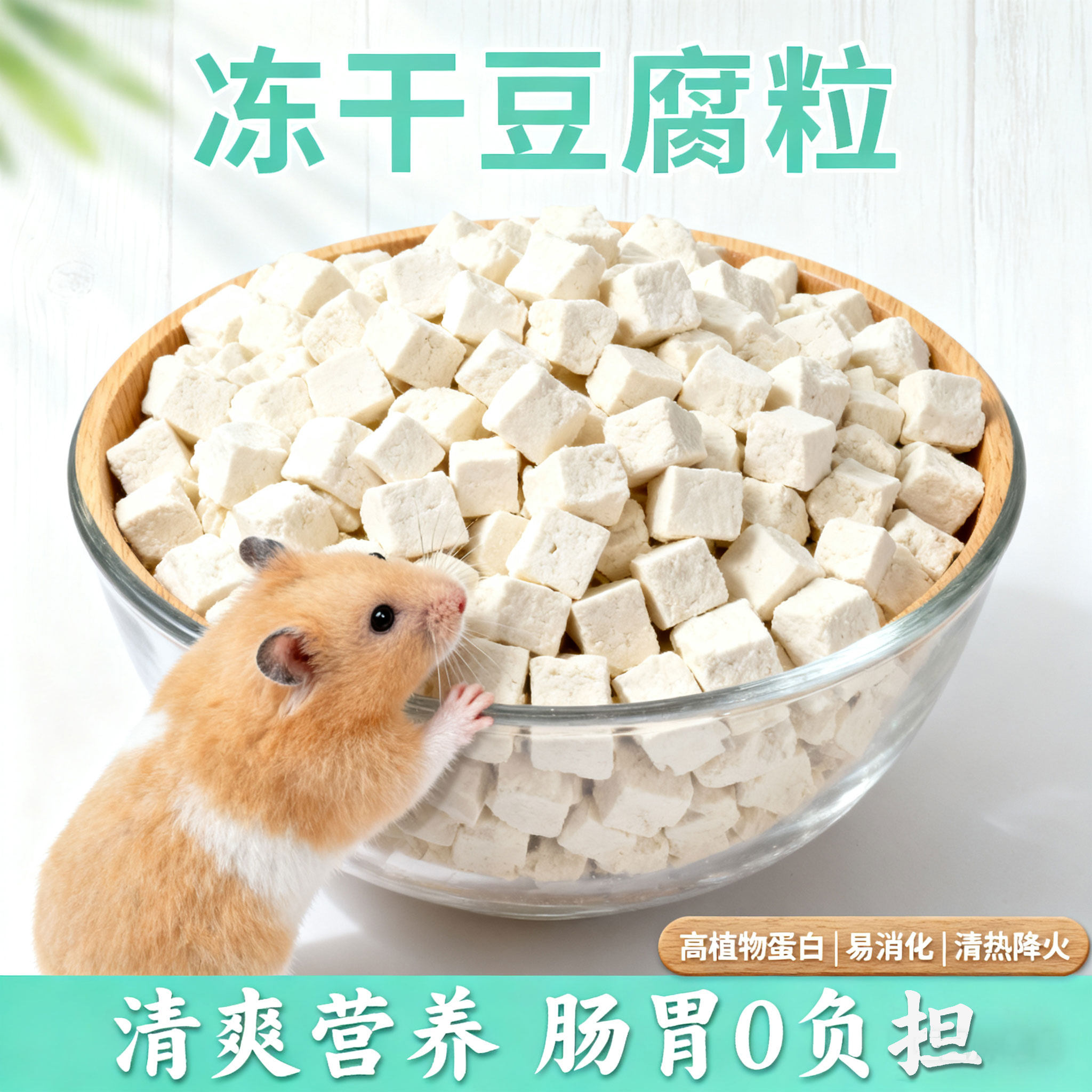 仓鼠冻干豆腐块蛋白质小零食包邮营养躺手金丝熊花枝刺猬粮食用品