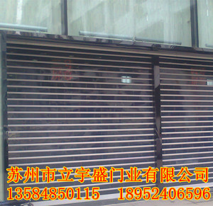 厂商场透明水晶门 电动遥控卷帘门 店铺自动卷帘门 苏州店面卷帘