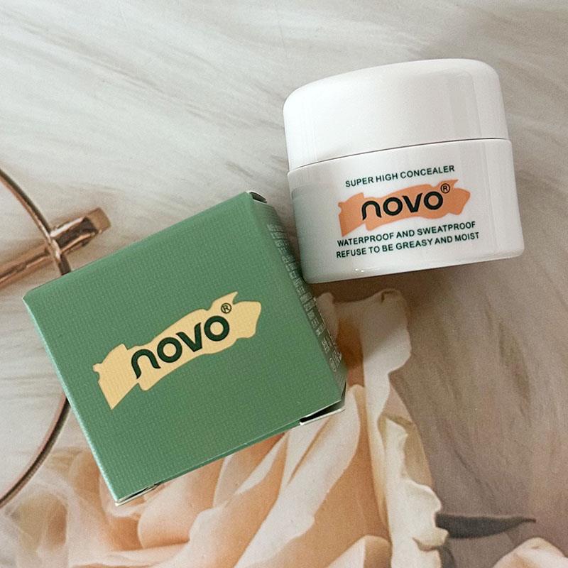 正品novo高清明净遮瑕膏遮盖斑点脸部痘印痘痘黑眼圈粉底膏隐形毛