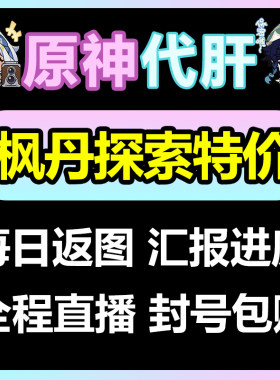 原神代肝代打代练带肝干全地图满探索度纳塔刷元神瞳枫丹幽境危战