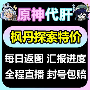 原神代肝代打代练带肝干全地图满探索度纳塔刷元神瞳枫丹幽境危战