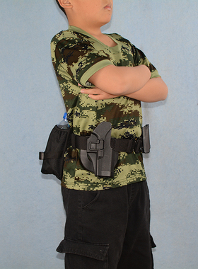 G17快拔套弹夹套儿童小孩格洛克P1战术腰带手枪套表演道具造型N1