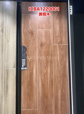 佛山意特陶200x1200木纹砖冠珠金舵客厅房间地板砖防滑地砖黄檀木