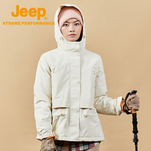 Jeep Xtreme Performance户外高端女士抓绒冲锋衣J232084084