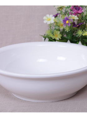 纯白色陶瓷大汤碗大面碗汤盆装饭大碗饭盆深碗饭店酒店餐具泡粉碗