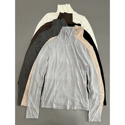 百搭半高领正肩纯色秋冬打底衫