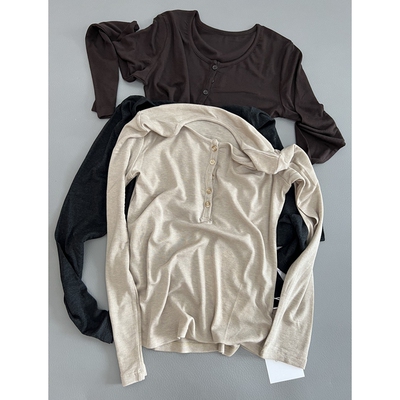 软糯亲肤细腻莱赛尔纯色圆领T恤