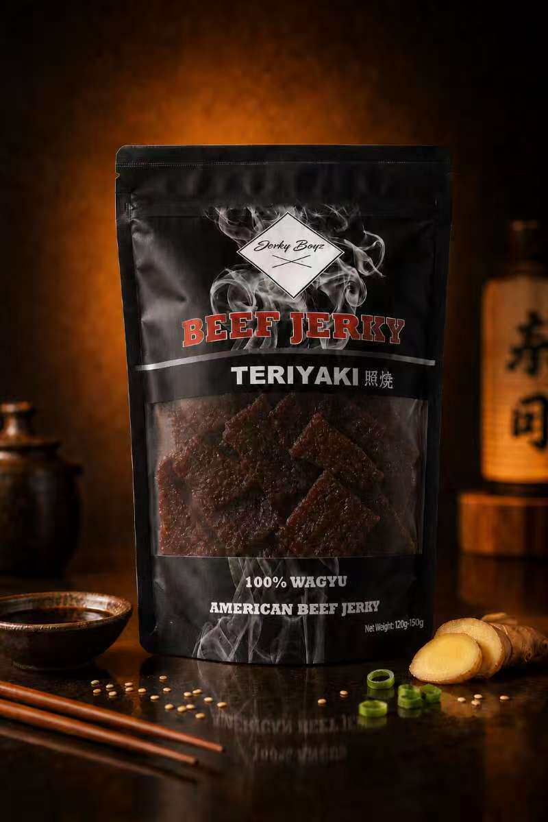 AmericanBeefJerky-Jerky Boyz American beef jerky protein, oil-free pure meat beef thumbnail 3