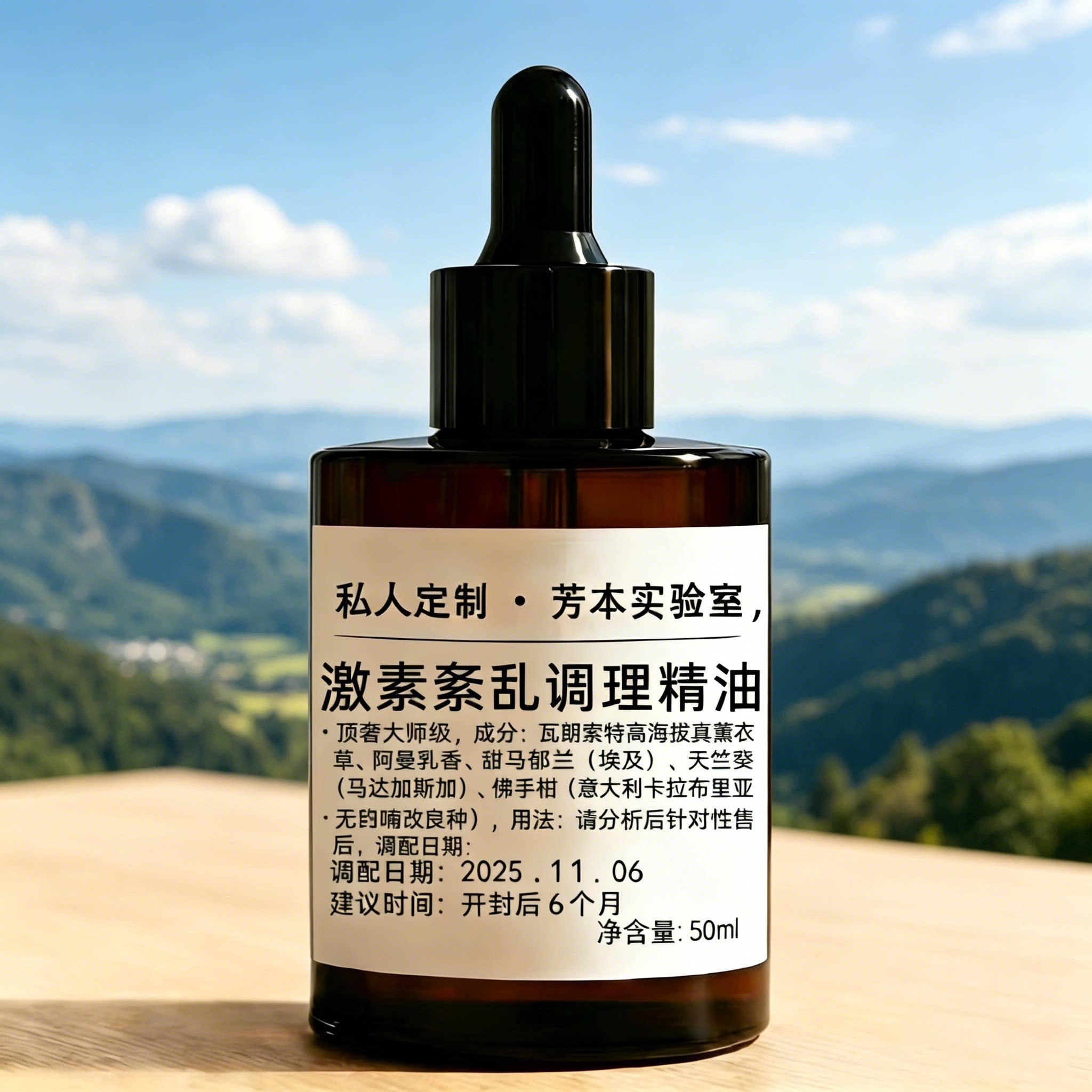 激素紊乱调理精油复方精油女性私处护理液50ml私人定制