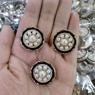 小香风扣子精致西装 饰 纽扣大衣毛衣外套裙子衣服扣子圆形扣子装