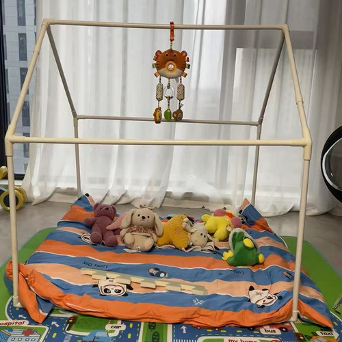 PVC管DIY帐篷小屋猫狗窝135°