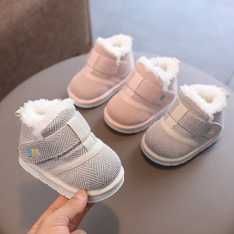 宝宝棉鞋冬季加绒加厚保暖婴儿鞋